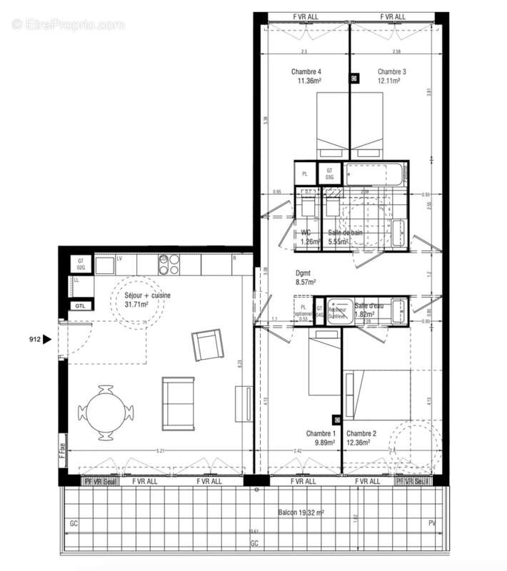 Appartement à MASSY