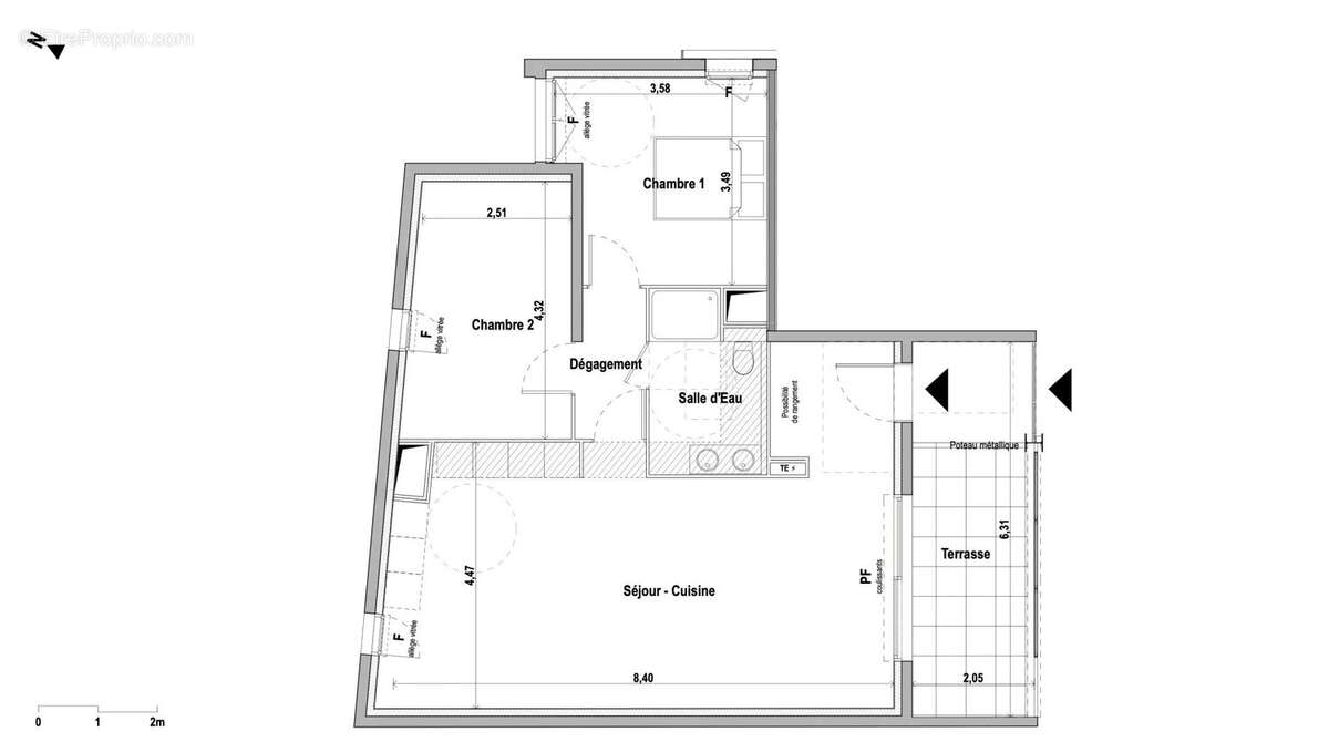 Appartement à MARSEILLE-3E