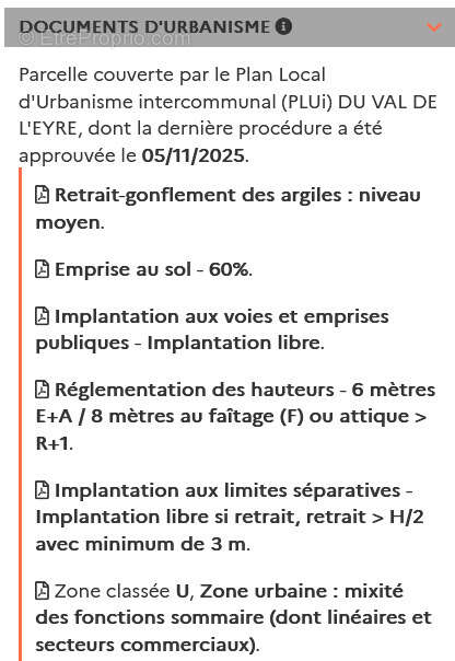 Terrain à BELIN-BELIET