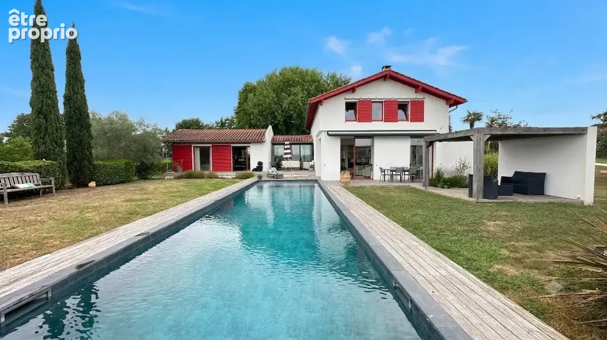 Arcangues  villa  d'architecte  vue panoramique sur les pyrénées - photo 2