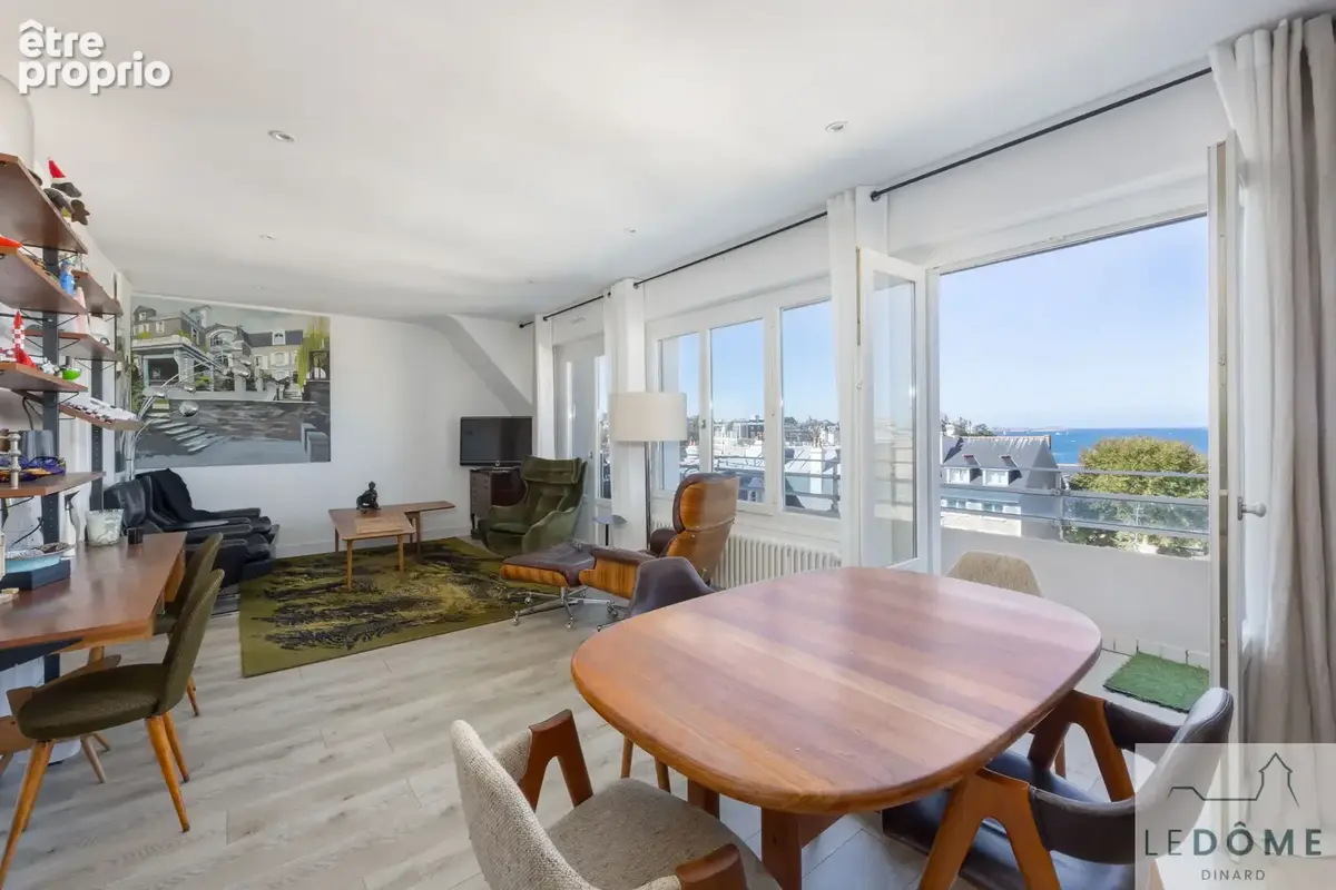 appartement vue mer Dinard Hyper centre - Appartement duplex balcon ascenseur garage - photo 4