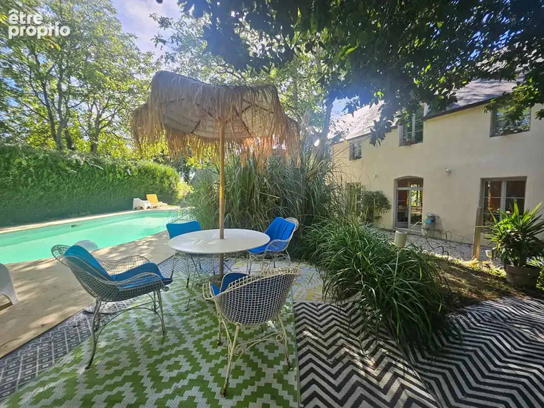 EVRAN : Une Demeure "chic et poétique" au fil du canal, aux accents de maison de famille avec vie de plain pied possible ! - photo 2
