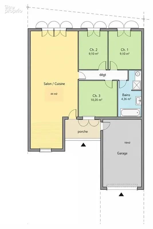 Maison de plain-pied, 3 chambres avec jardin et garage   Secteur Pompignane - photo 14