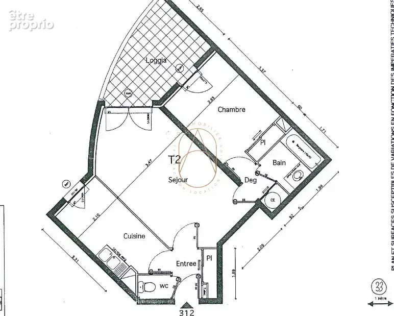 Appartement 47 m² à Montpellier  - photo 2