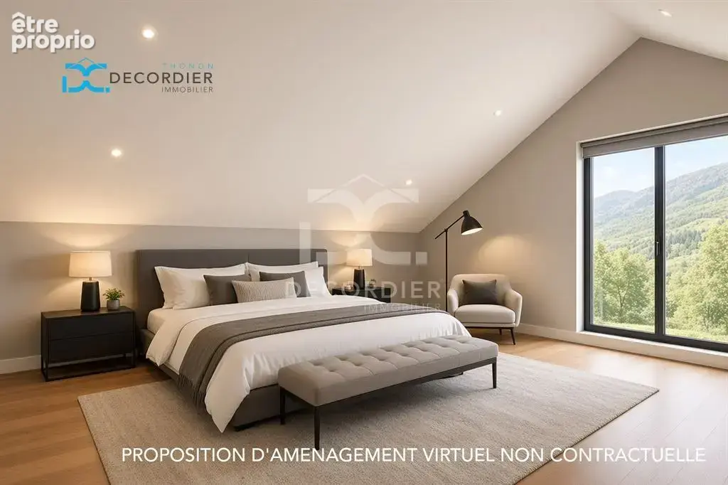 Orcier – maison mitoyenne avec fort potentiel, terrasse et vue montagne 81 m² et 105m² a amenager - photo 19