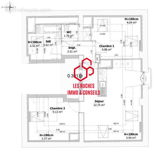 Appartement à POMPONNE