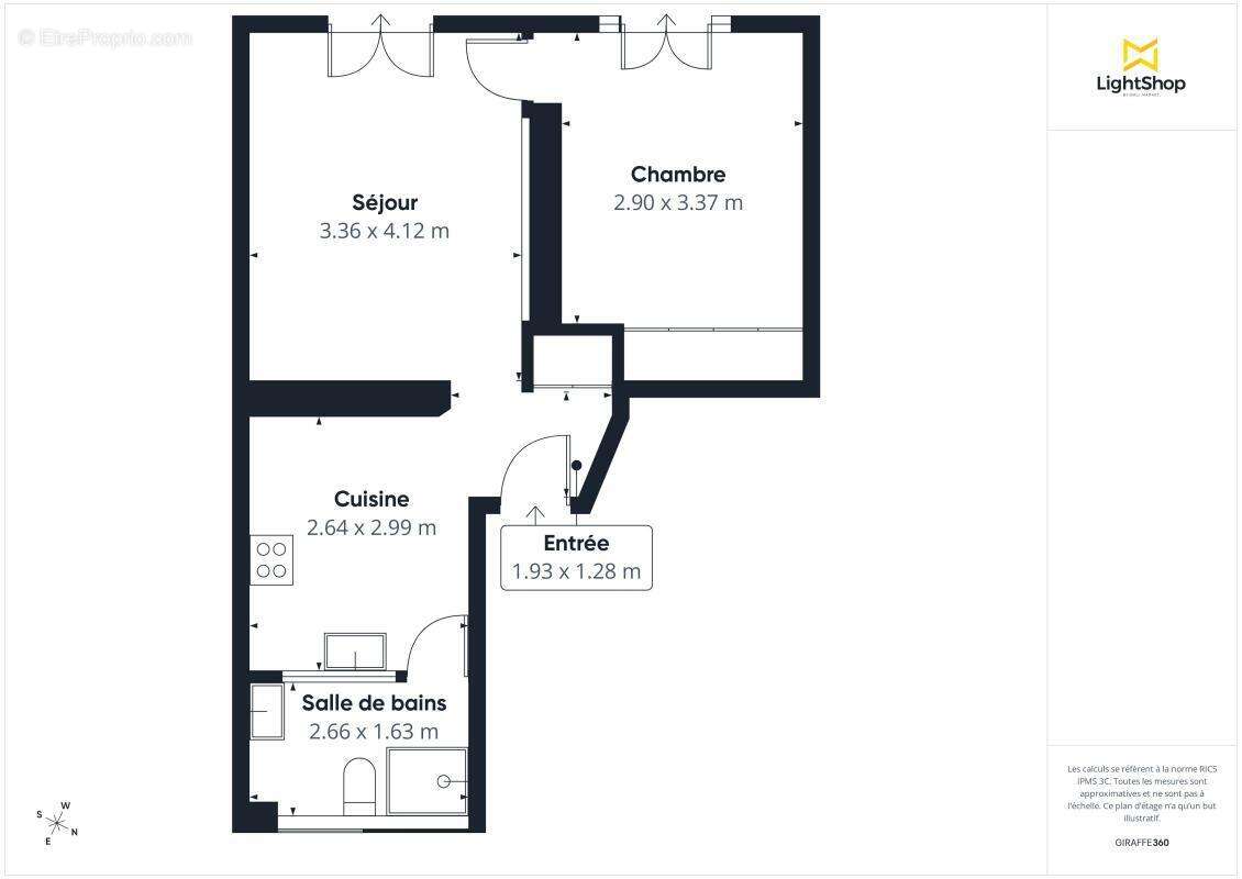 Appartement à PARIS-19E