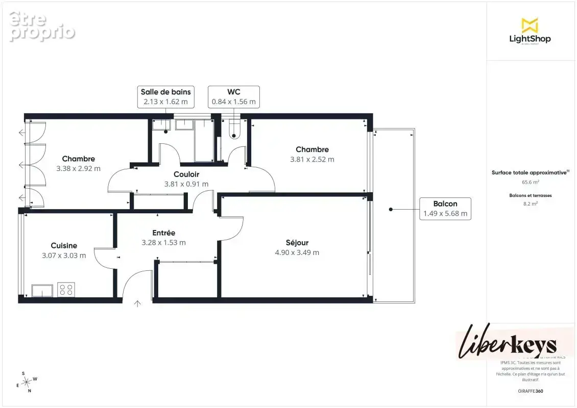 Chambourcy – 3 pièces 64 m² traversant – jardinet – cave - photo 12