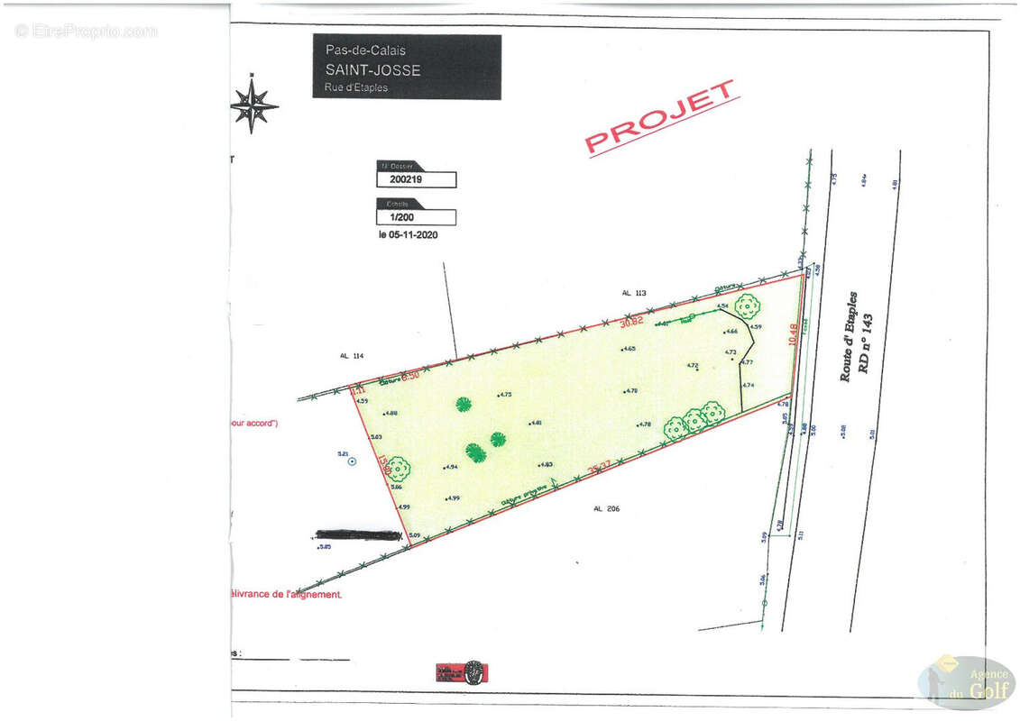 Terrain à SAINT-JOSSE