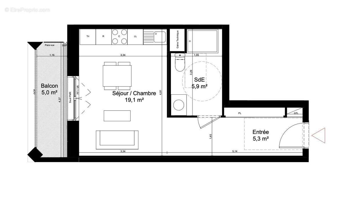 Appartement à SAINT-DENIS