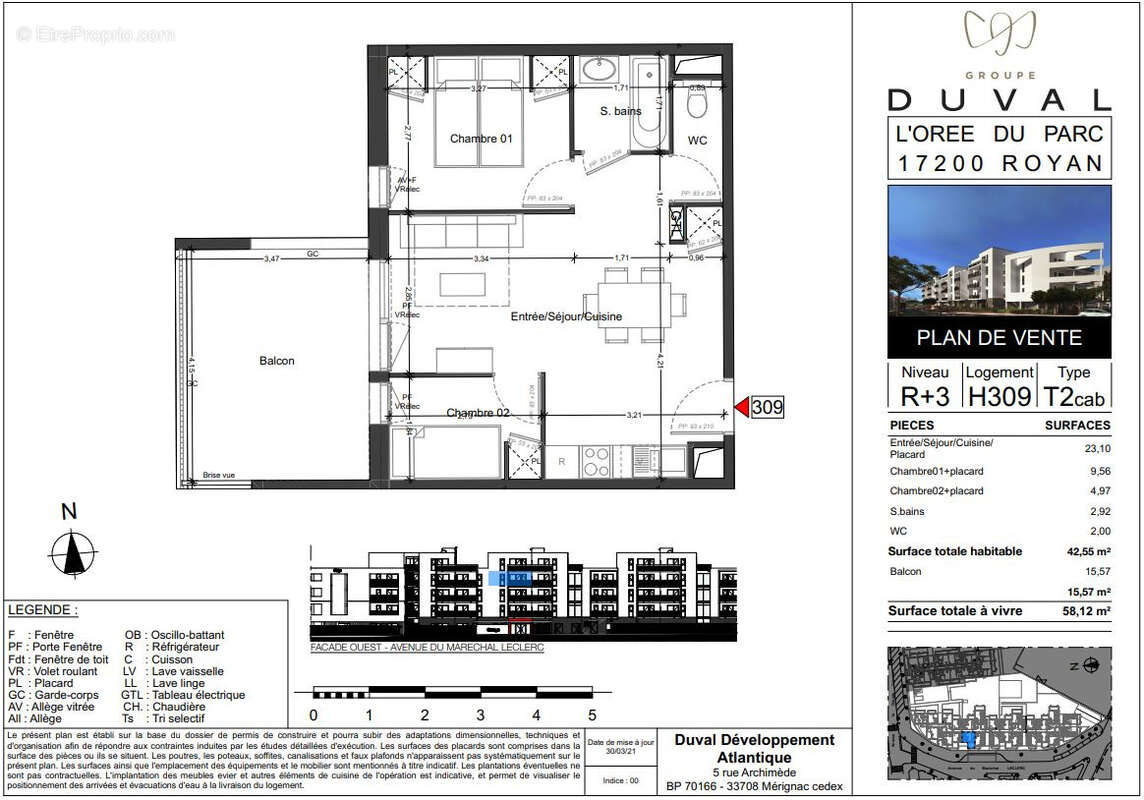 Appartement de 42.55 m2 - photo 12