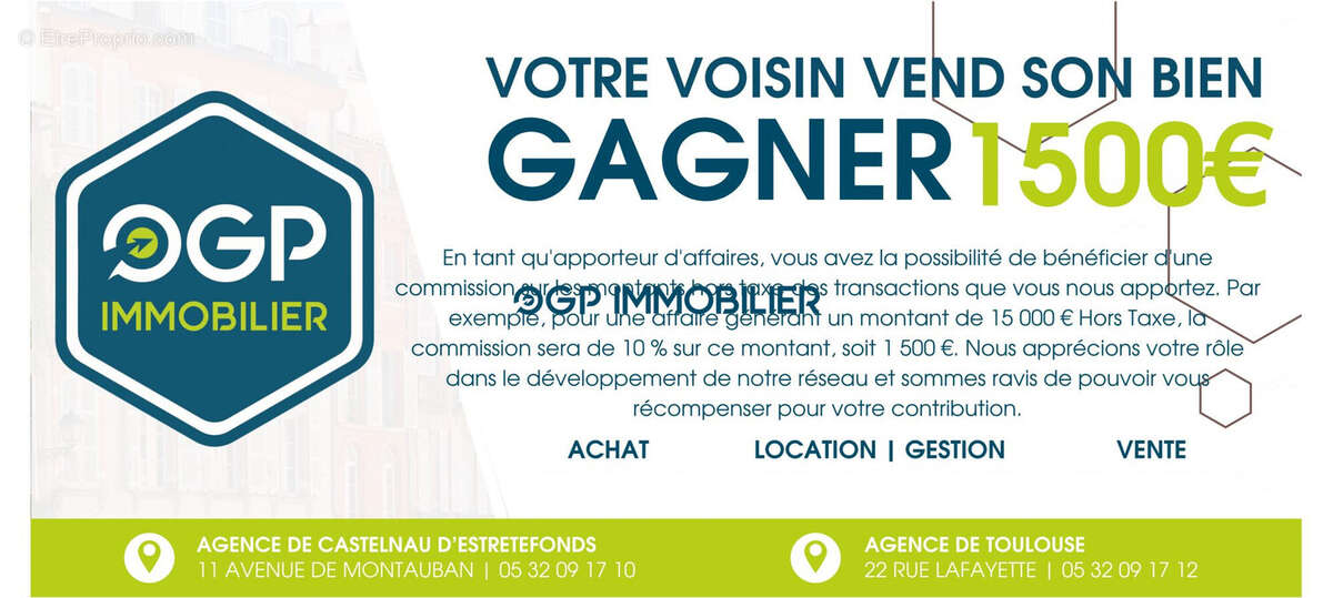 Terrain à CASTELNAU-D&#039;ESTRETEFONDS