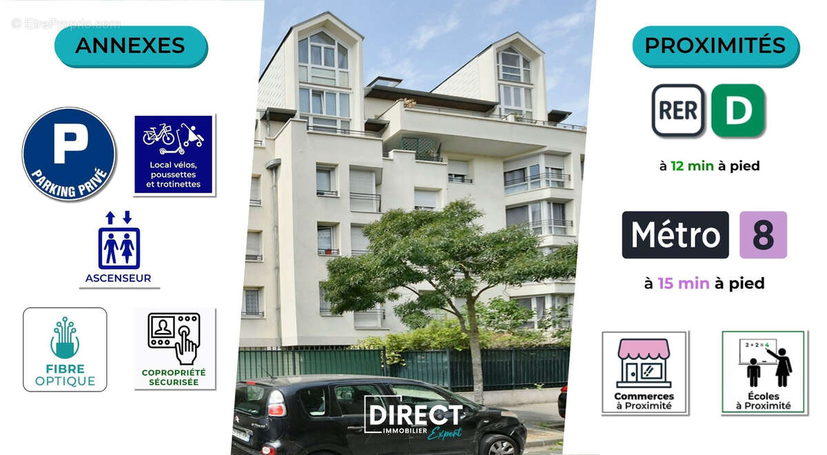 2 pièces + jardin-terrasse + parking privatif - photo 11