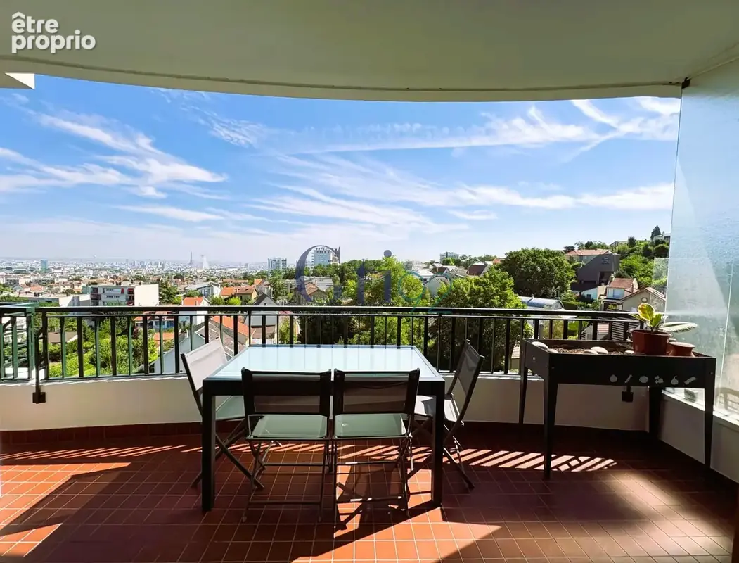 Vue exceptionnelle sur tout paris - magnifique 3 pieces de 80m2 avec 11m2 de terrasse + balcon - photo 3