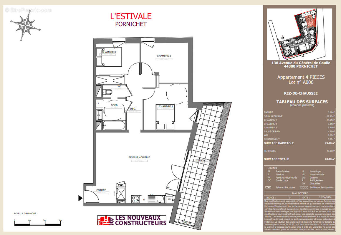 Appartement à PORNICHET