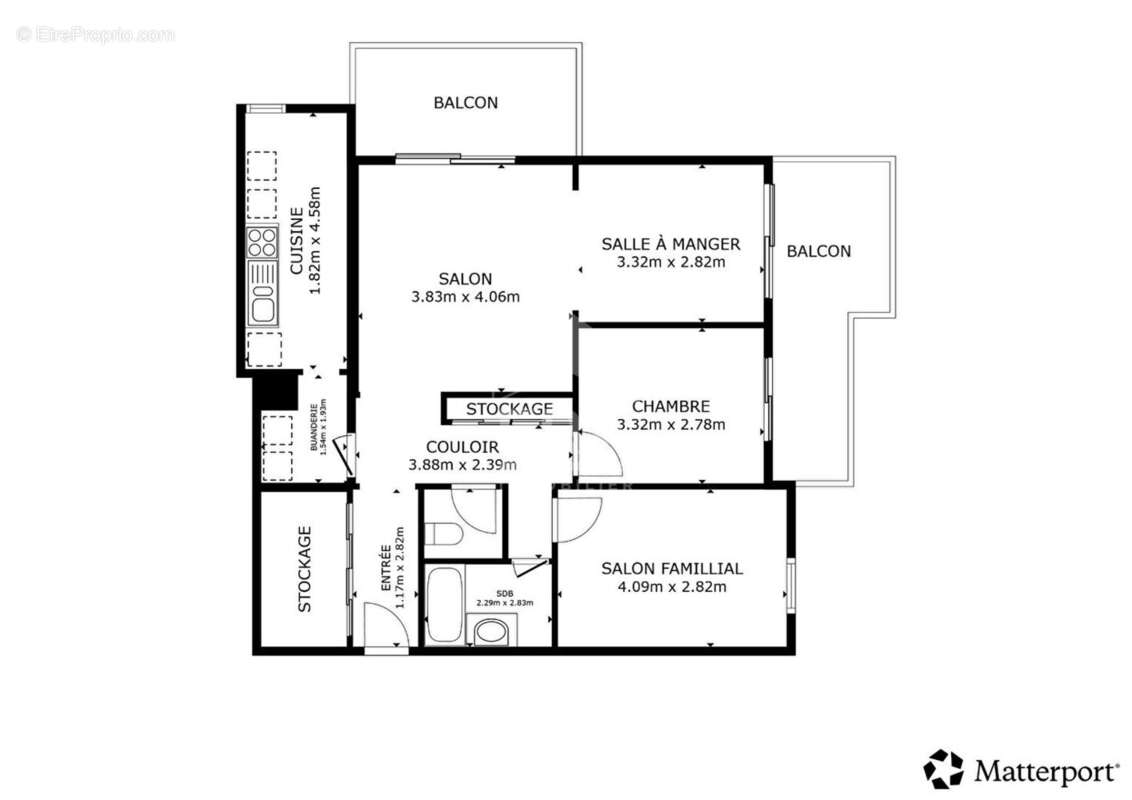 Appartement à COURBEVOIE