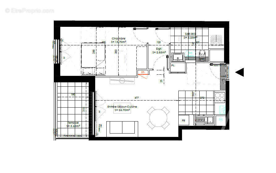 Appartement à SAINTE-GENEVIEVE-DES-BOIS