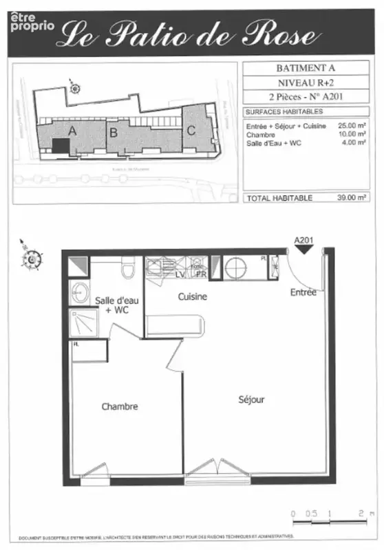 RIS-ORANGIS ? T2 de 39 m² vendu loué avec parking - photo 2
