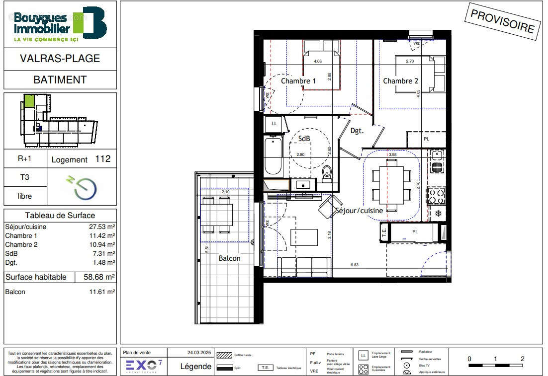 Appartement à VALRAS-PLAGE