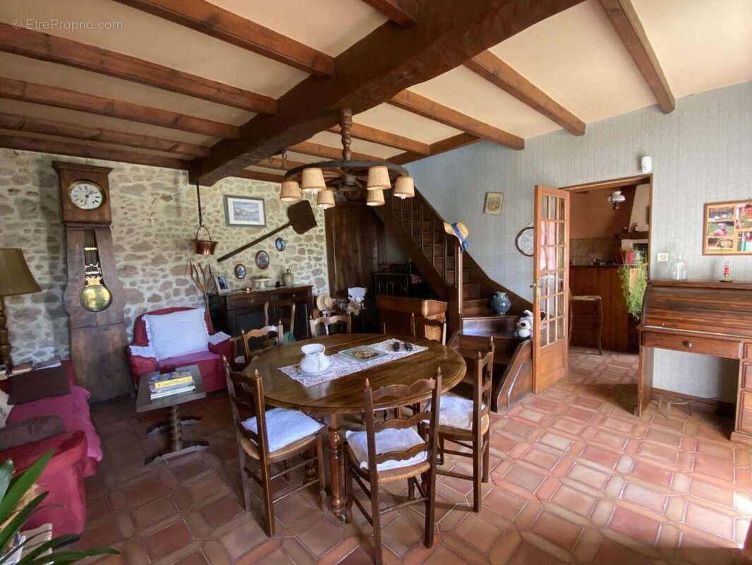 salon - Maison à SAUVIGNAC