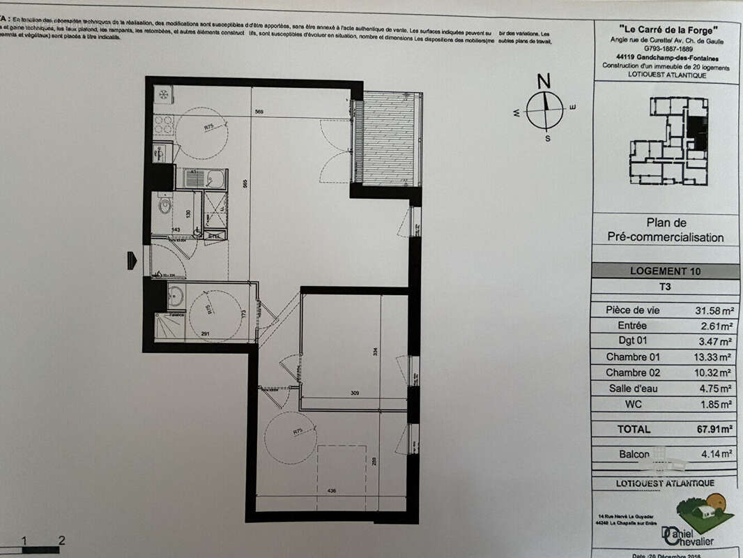 Appartement à GRANDCHAMPS-DES-FONTAINES