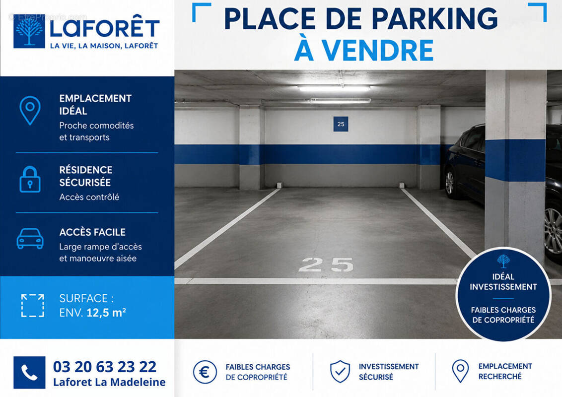 Parking à LA MADELEINE