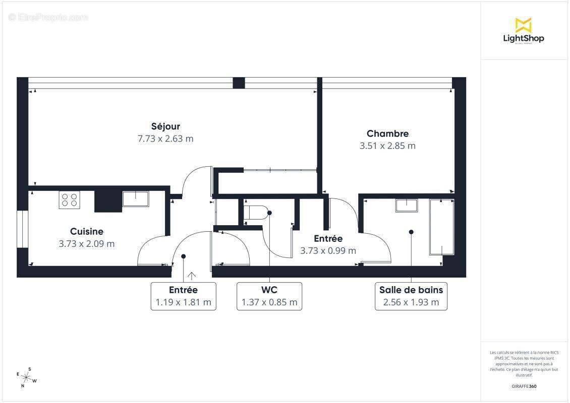 Appartement à PARIS-13E