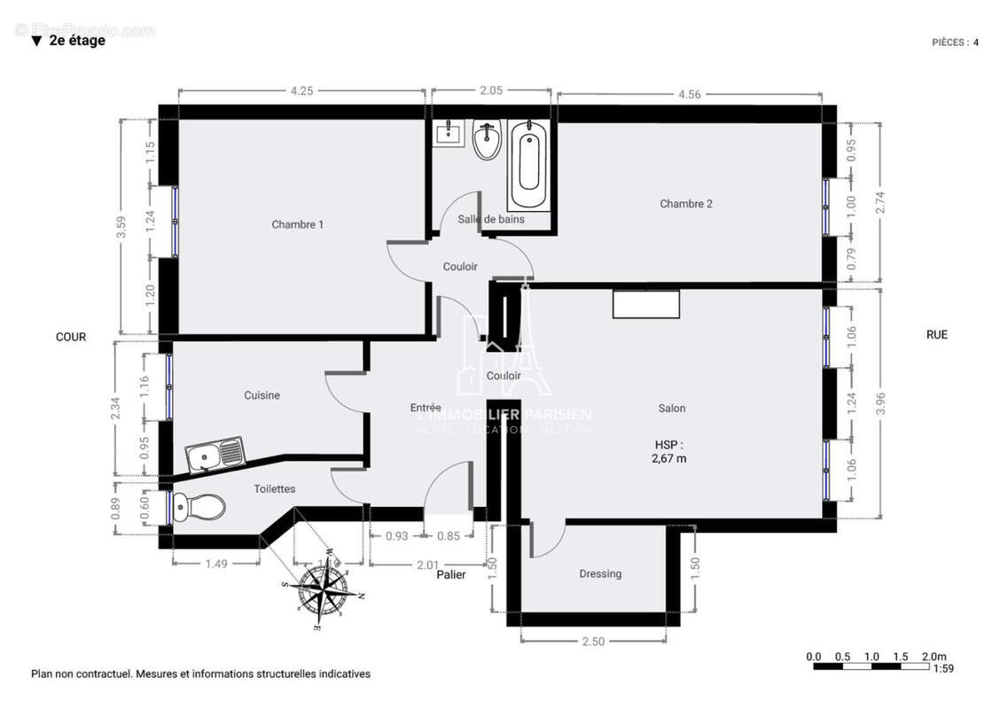 Appartement à PARIS-17E