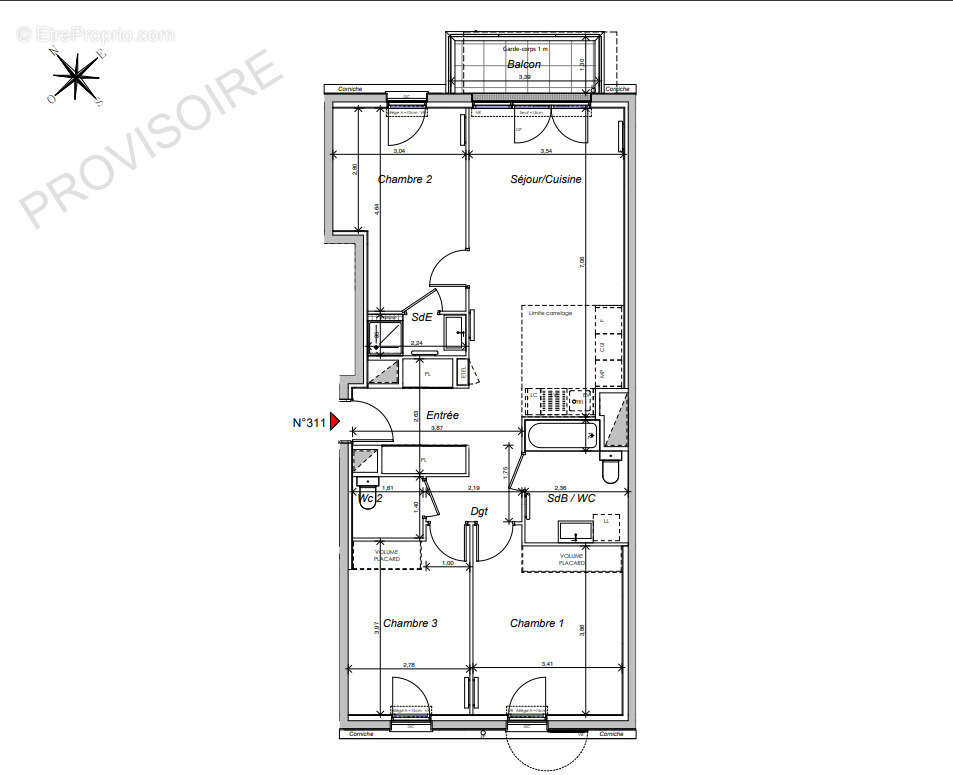 Appartement 4p - chatenay-mallabry - photo 2