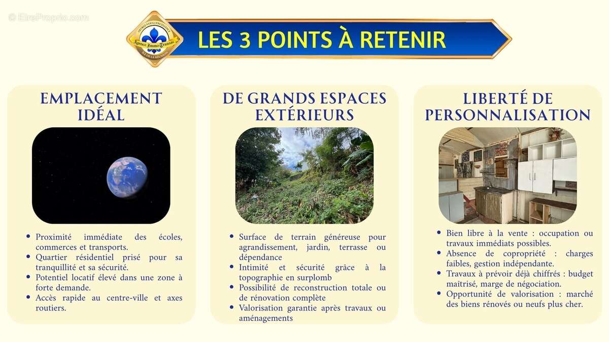 Terrain à SAINT-DENIS