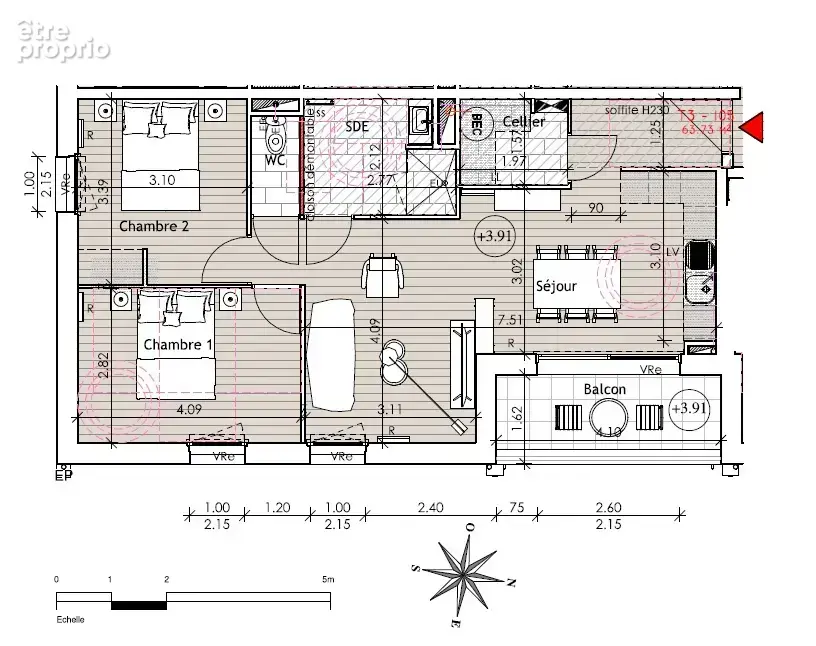 Appartement T3 VEFA - photo 2