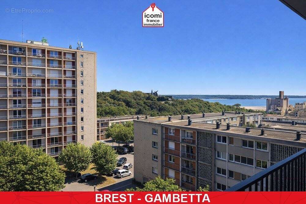 Finistere - brest (29200) - a vendre - appartement - t4 - 2 chambres - vue mer - dalle beton - ascenseur - proche gare - dpe d - - photo 10