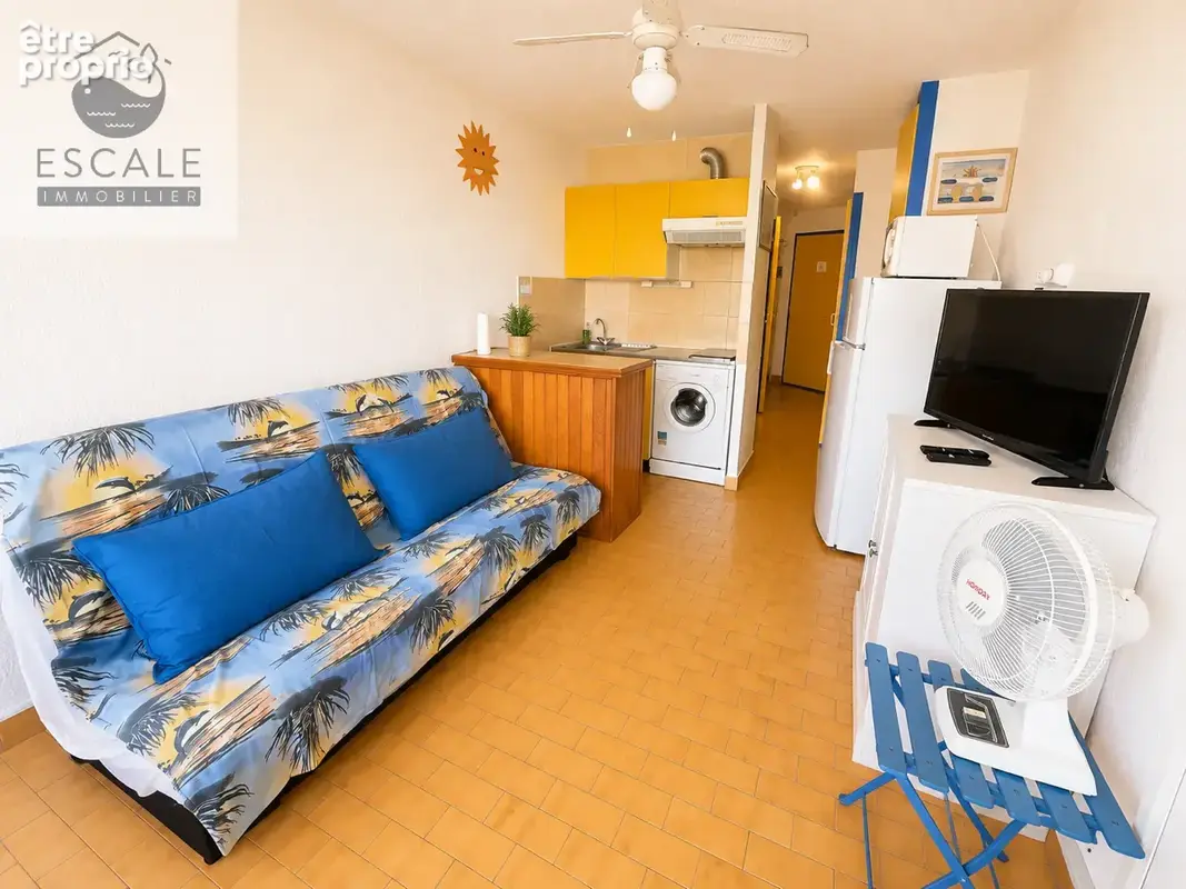 Vente studio cabine + parking face a la mer quartier corniche a sete - photo 6