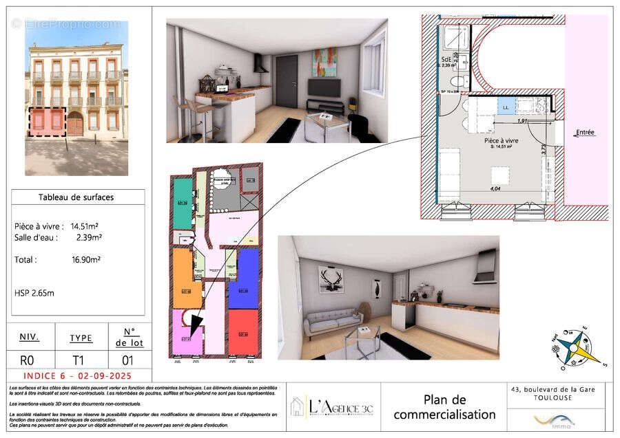 Appartement à TOULOUSE