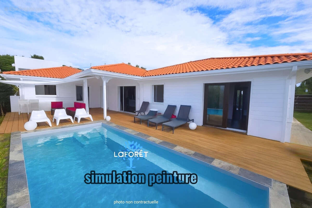 A vendre - villa t4  atypique - 150 m2 - vue mer - piscine - case-pilote - photo 3