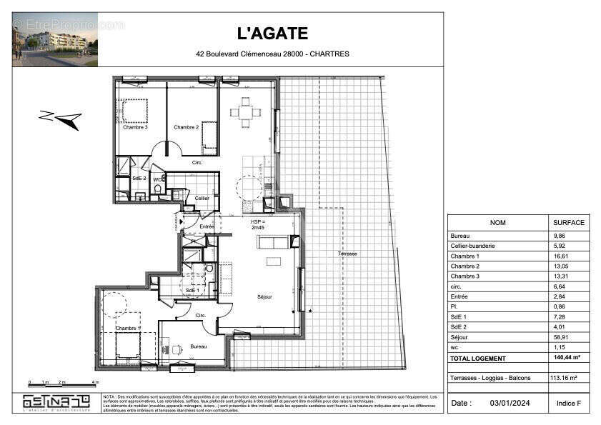 Appartement à CHARTRES