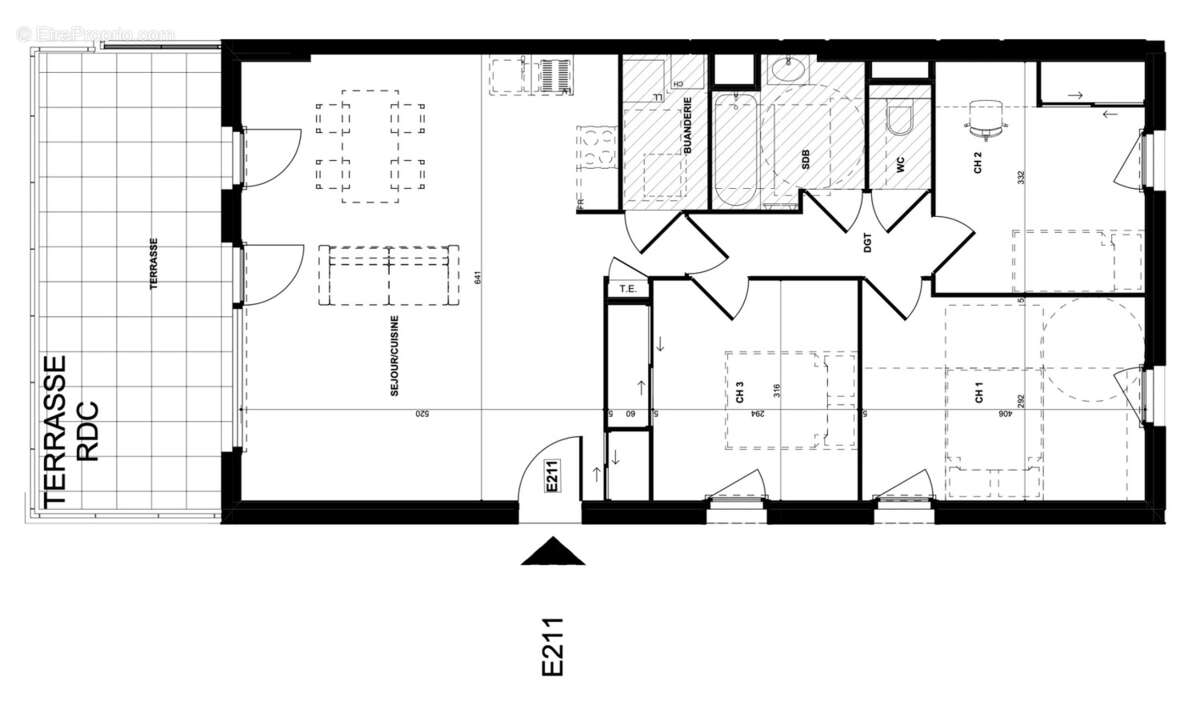 Appartement à LA TOUR-DE-SALVAGNY