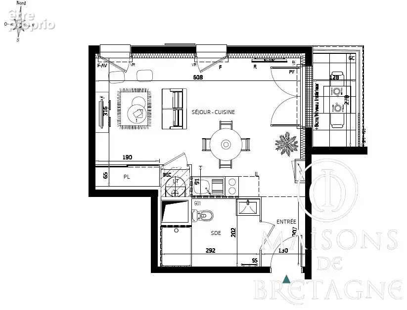 Studio à  Pont Aven proche centre - photo 2