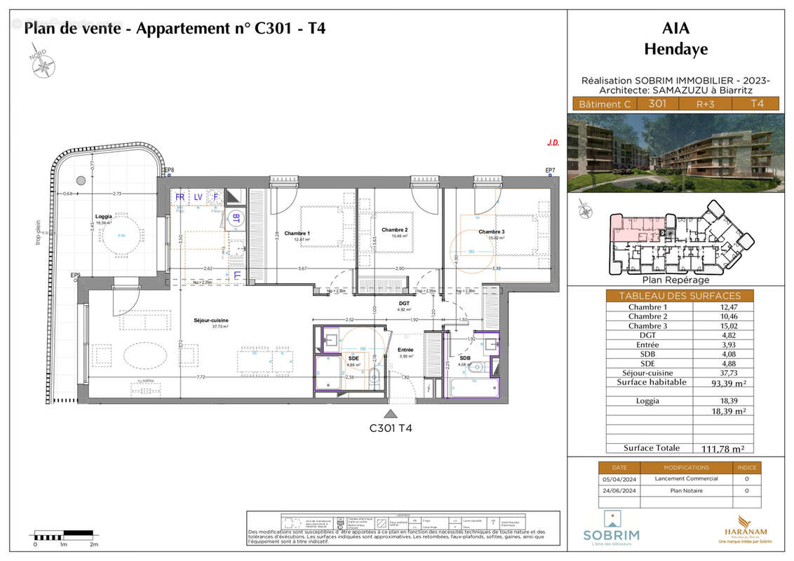 Appartement T4 Neuf avec Terrasse et 2 places de Parking attitrées à Hendaye(64), Secteur Plage. - photo 7