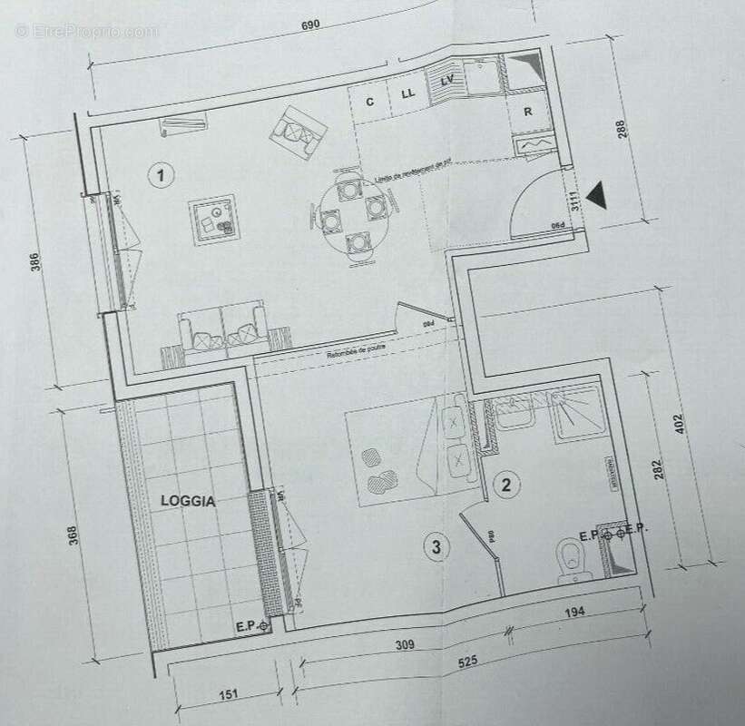 Appartement 42m² à ris-orangis - photo 6
