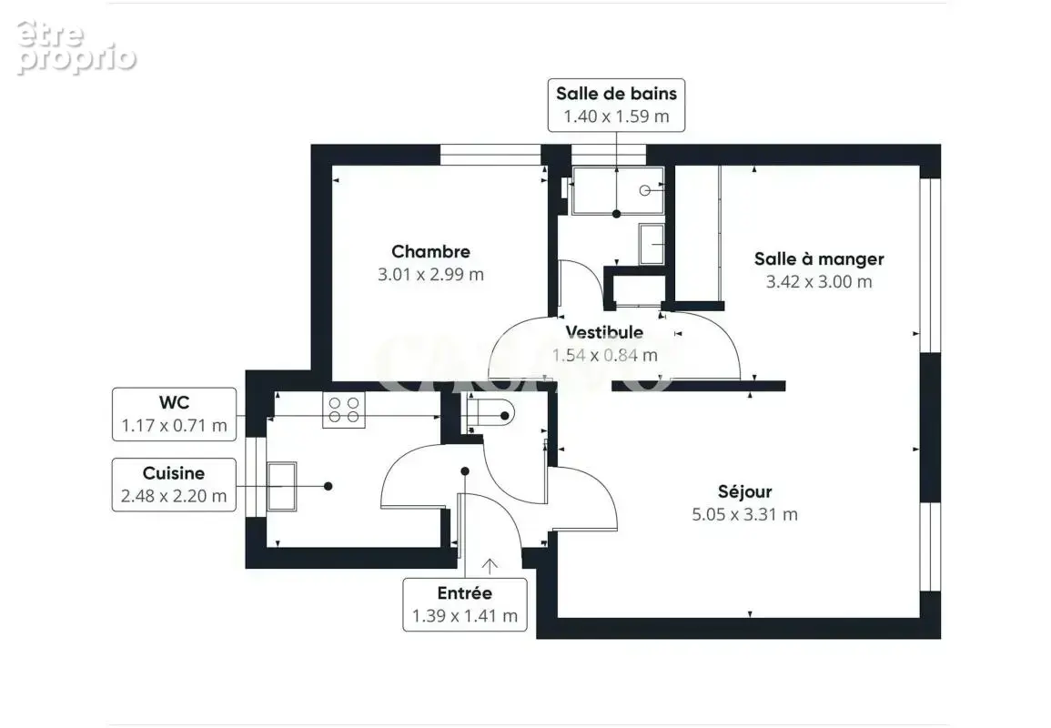 Vente Appartement 3 pièces de 50m² - 92210 Saint-Cloud - photo 2