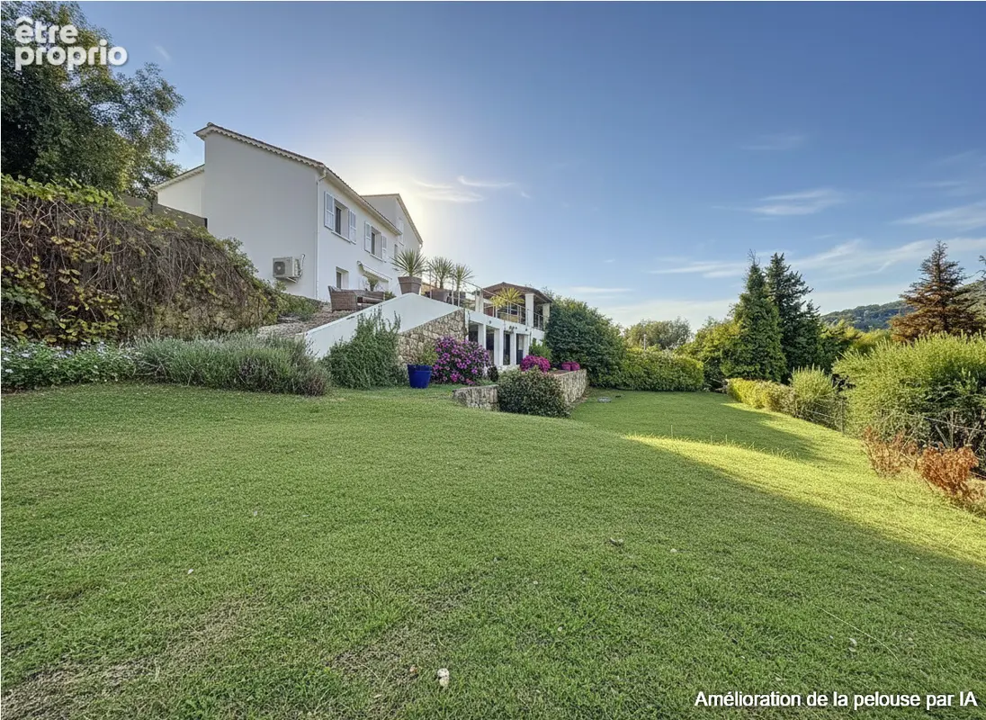 A vendre - Bas de villa à Grasse 3 pièces - 700 m² terrain - vue panoramique - photo 1