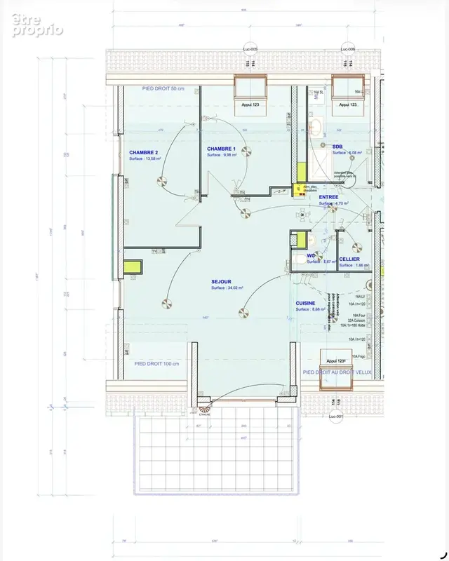 Appartement 3 pièces en attique   80,23 m2 habitables   96,57 m2 au sol - photo 12