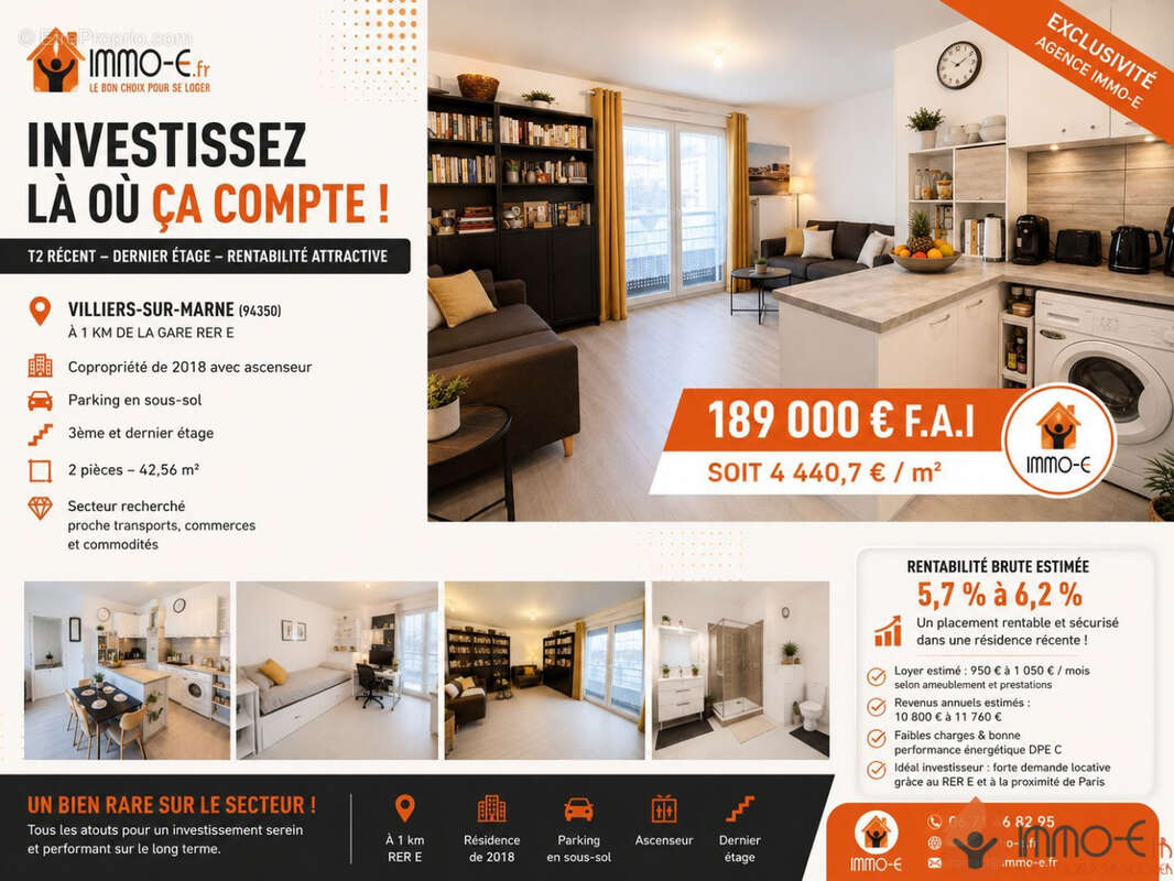 Appartement à VILLIERS-SUR-MARNE