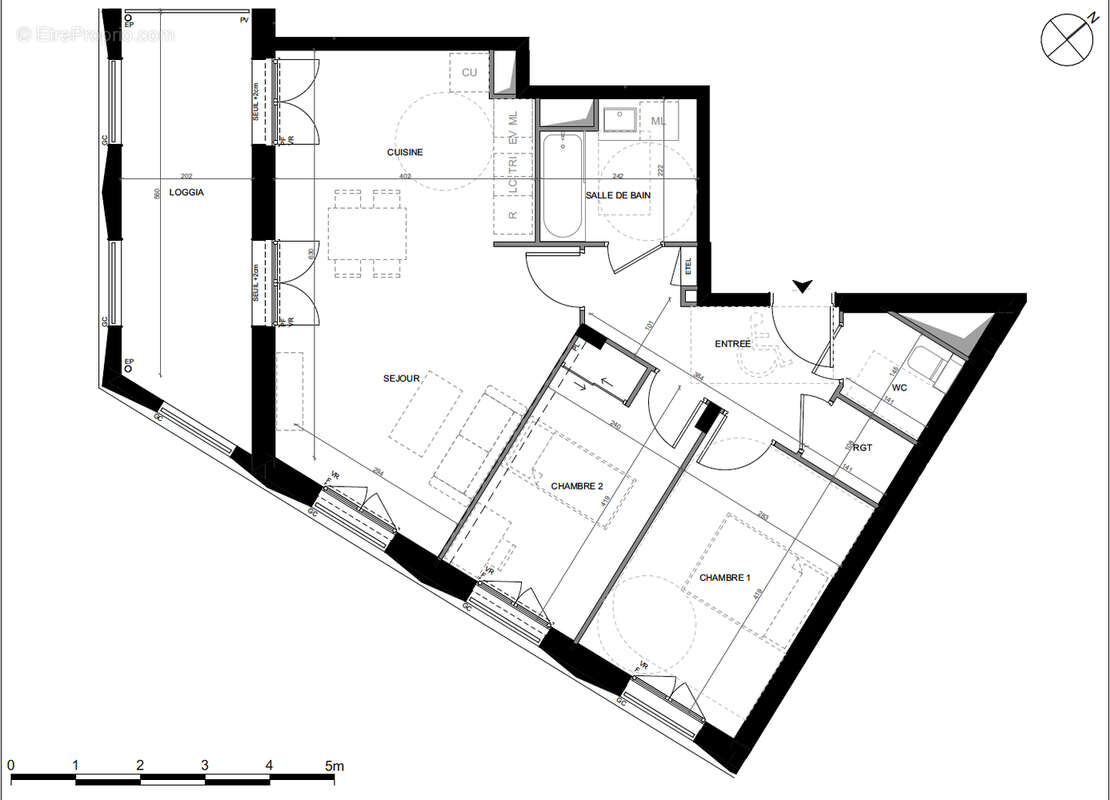 Appartement Toulouse 3 pièce(s) 65.78 m2 - photo 3