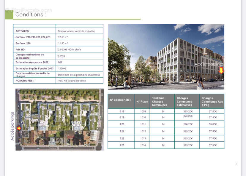 Parking à ASNIERES-SUR-SEINE