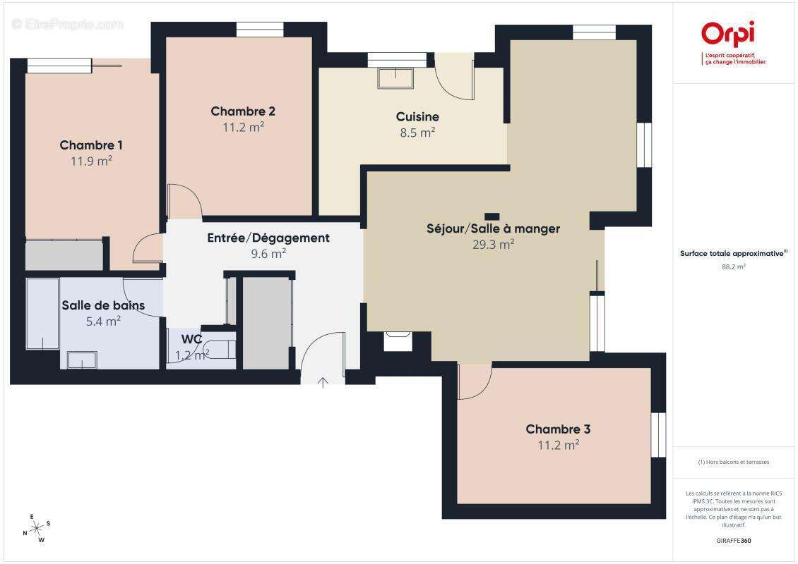 Appartement à SAINT-BALDOPH