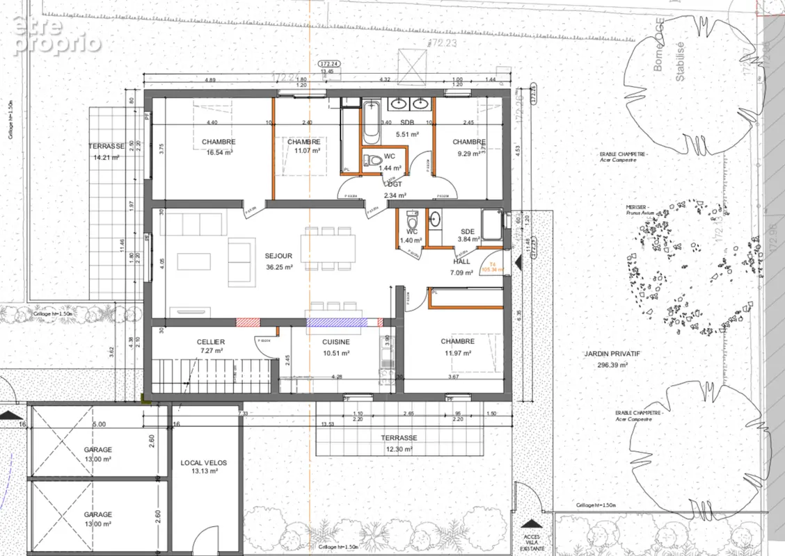 Appartement 5P de103 m² +jardin à VAULX EN VELIN VILLAGE - photo 4