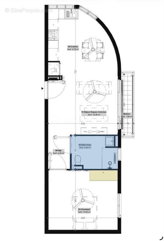 Appartement à SAINT-DENIS