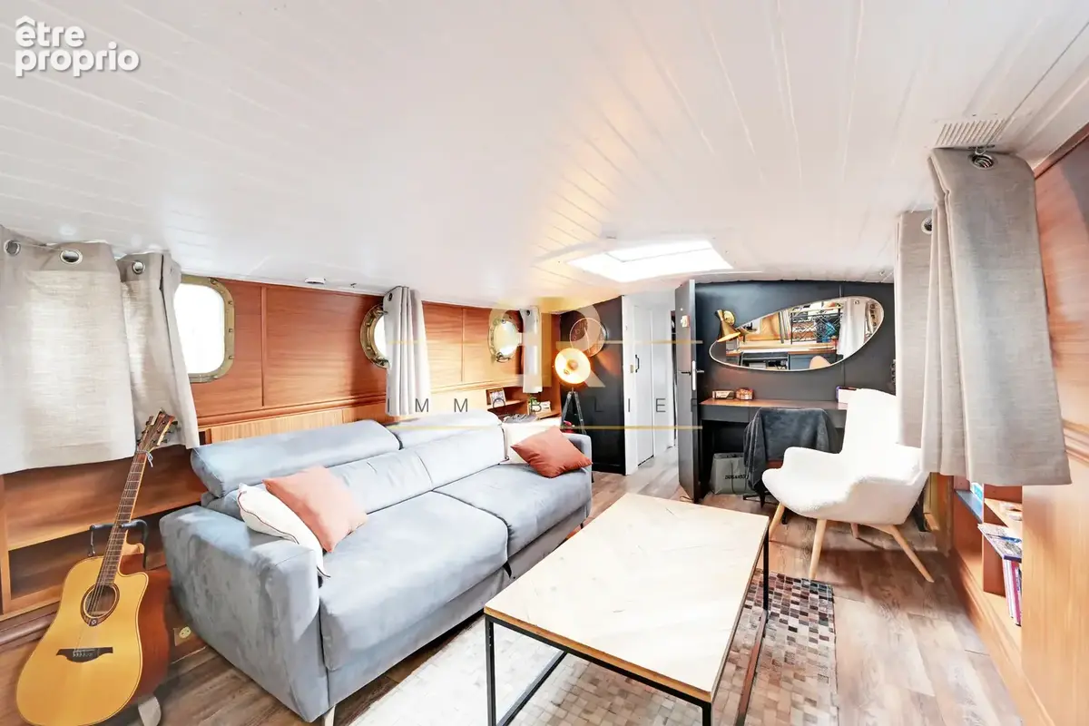 Exclusivité   péniche habitable d’environ 45 m2   paris 8e - photo 4
